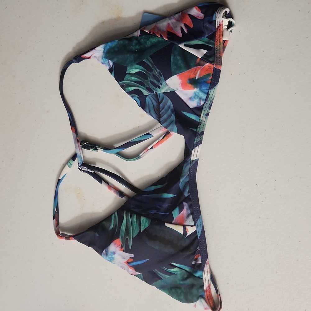 Cupshe Multicolor Tropical Bikini Top